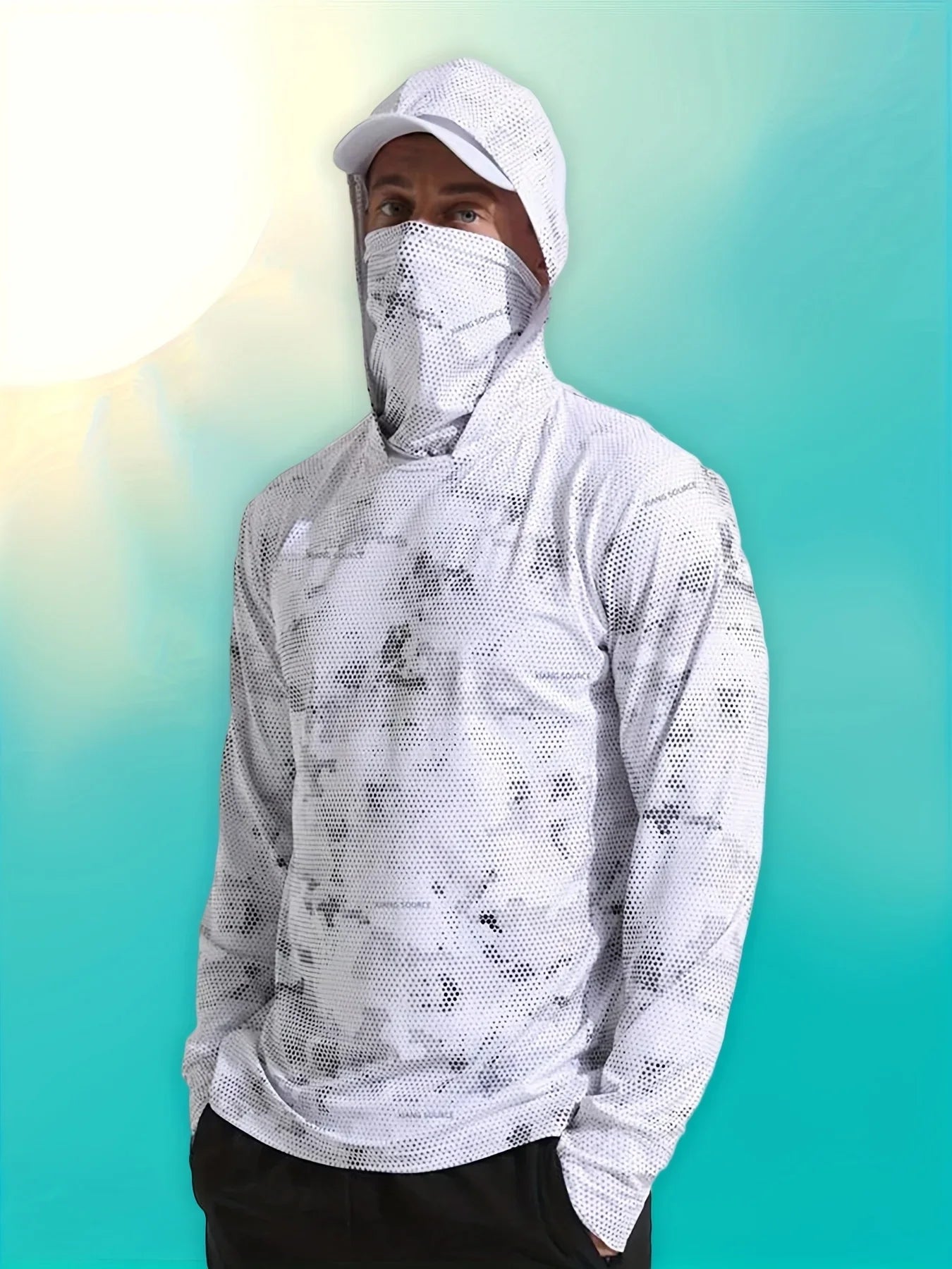 Fishing Hoodie Men Long Sleeve Quick Dry Breathable Clothing Uv Protection Outdoor Fishing T-shirt fishing clothes