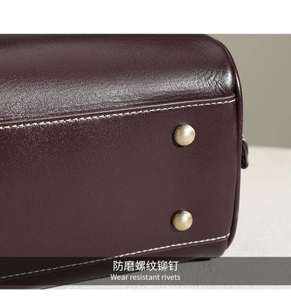 Female genuine cow leather bag for women bag Handbag New Crossbody luxury Shoulder bag high-capacity tote bag Vintage Bag