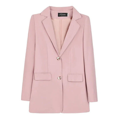 Spring Autumn Office Lady Blazer For Women 2025 Long Sleeve Slim High Quality Blazers Mujer Coats Jacket Winter Clothing Outwear