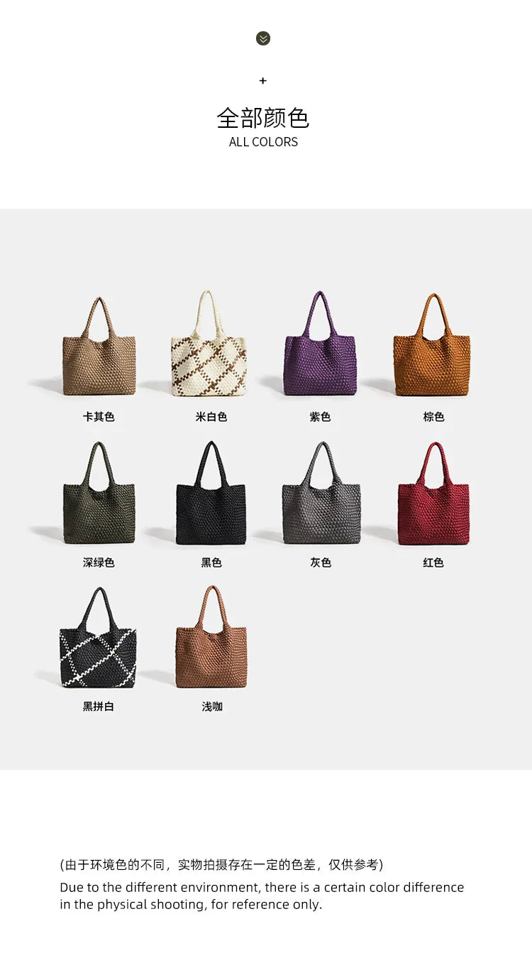 Women's bag Premium Handwoven Nylon Shoulder Bag with Luxurious Finish Women Shoulder Bags
