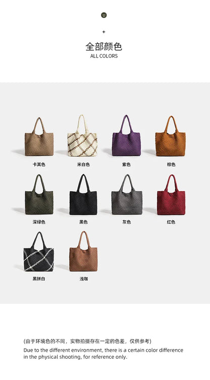 Women's bag Premium Handwoven Nylon Shoulder Bag with Luxurious Finish Women Shoulder Bags