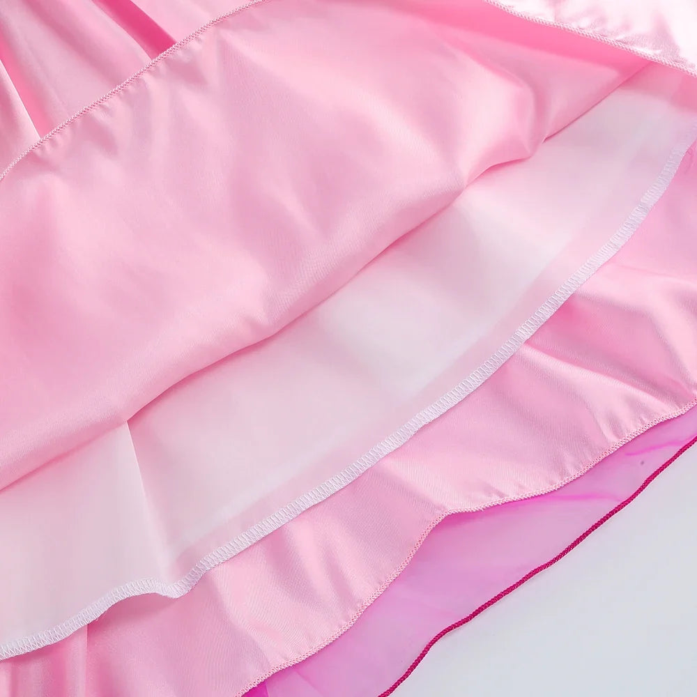 2026 Girls Costume Sleeping Beauty Aurora Princess Party Rapunzel Halloween Snow White Cosplay Costume Kid Cinderella Dress up