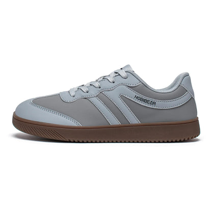 Unisex Wide Toe Shoes Artificial Leather Sneakers Casual Lace Up Retro Fashion Shoes for Women Men