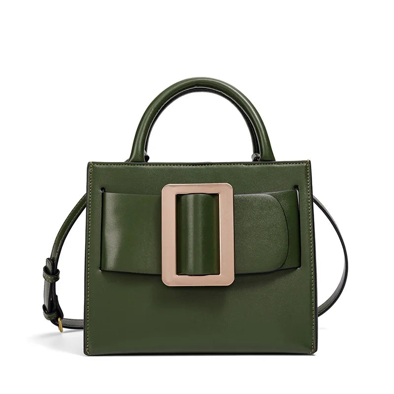 Chic Buckle Handbag Women 2026 New High Quality Trend Exquisite Luxe Shoulder Bag Distinctive Design Faux Leather Crossbody Bag