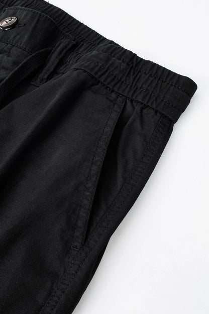 Mid Length Breathable Straight Leg 5 Inch Street Short Men's Summer Thin Washed Cotton Cargo Shorts Loose Casual Trend Sports