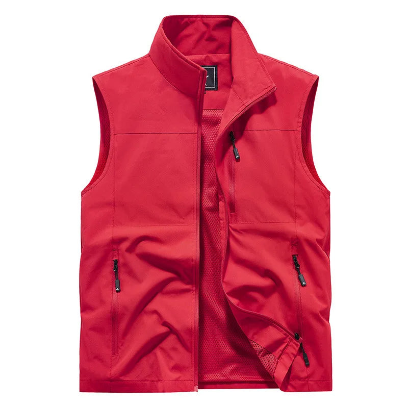 2024 Outdoor Casual Vest For Men Large Pocket Fashion Coat High Quality Design Hot Street Wear Vest For Men
