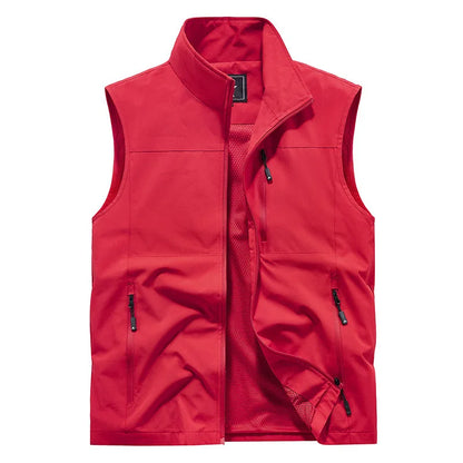 2024 Outdoor Casual Vest For Men Large Pocket Fashion Coat High Quality Design Hot Street Wear Vest For Men