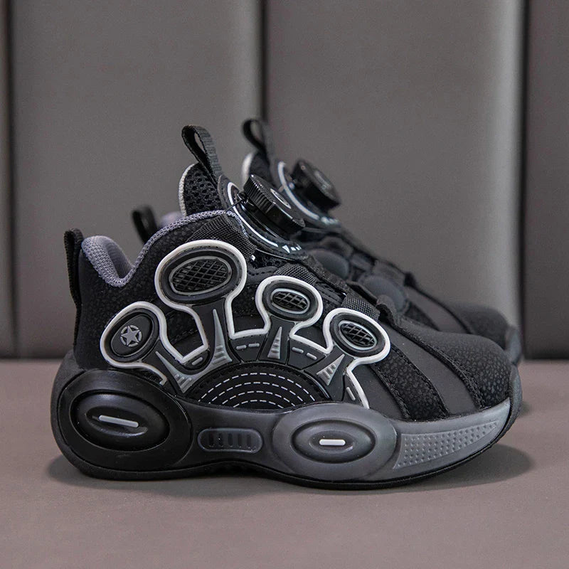 Children Fashion Sneaker Boys Casual Shoes Leather Flat Student Walking Shoes Outdoor Girl Basketball Sports Footwear Zapatillas