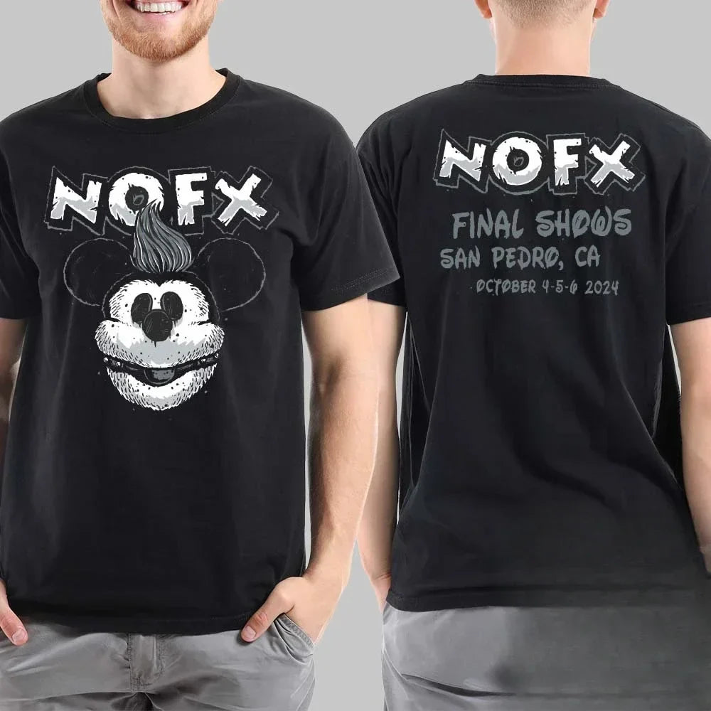 Men Women Fans Essentials Short Sleeve Tops Fashion Brand Summer Casual Daily Tee NOFX Rock Band Graphic Cotton T-shirt Unisex