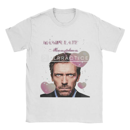 Manipulate Mansplain Malpractice House MD Dr Gregory House T-Shirt Summer  Fashion T Shirts Men's Clothing Short Sleeves Tops