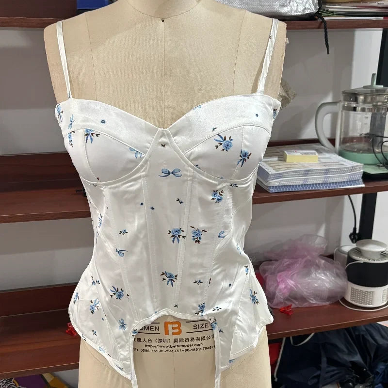 Sexy Lace Patchwork Women Tank Top Club Zippers Sling Deep V-neck Backless Female Vest 2026 Summer Vacation Lady Crop Tops