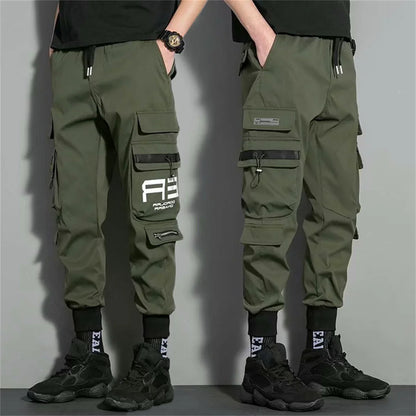 Fashion Multiple Models New Multi Pocket Drawstring Pants Men's Casual Cargo Pants Summer Outdoor Hip Hop Sweatpants Men Women
