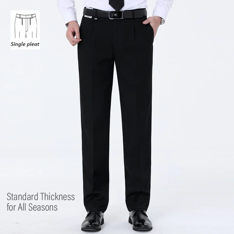 Top-Quality Men's Woolen Trousers - Traf Suit Pants,Business Formal,Trousers for Men, Man Pants, Naples Wool Dress Pants for Men