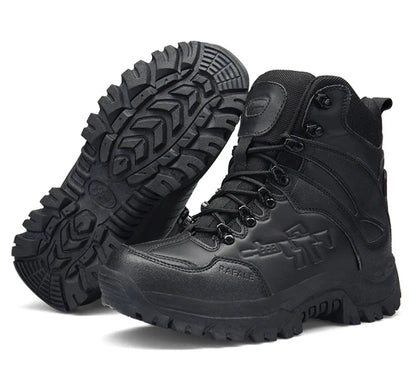 New Men Tactical Boots Army Breathable Desert High Quality Unisex Waterproof Male Hunting Boots Ankle Work Climbing Hiking Shoes