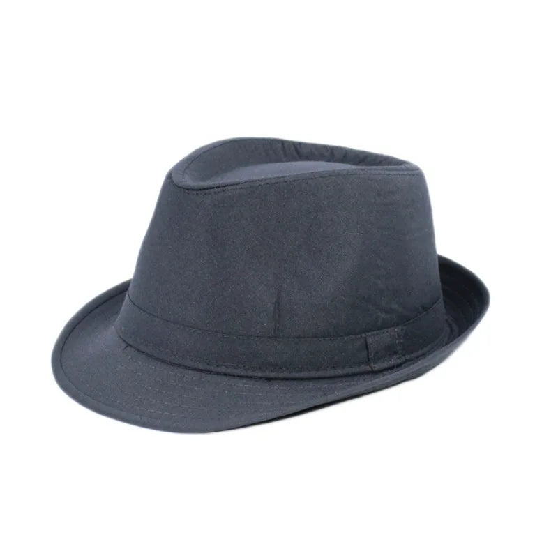 Summer Fedoras for Men Middle old aged Cap Linen Panama Solid  Jazz Hat Cowboy  Men's Women's  British Party Sun Hat