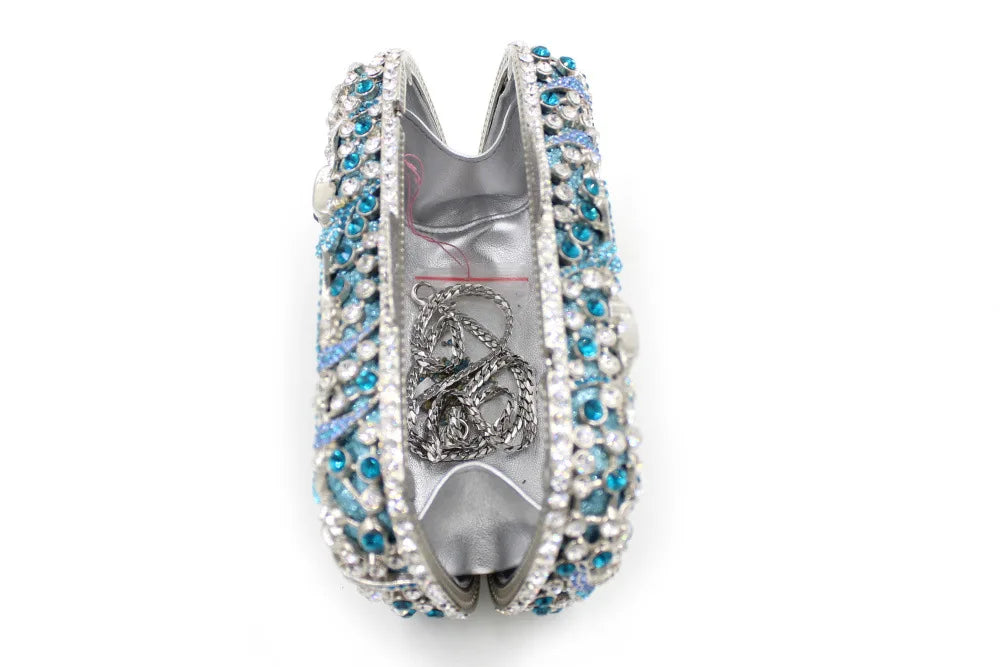 New Arrivals Owl Motif Evening Shoulder Bag Hot Shiny Lady Fashionable Evening Handbag Purse