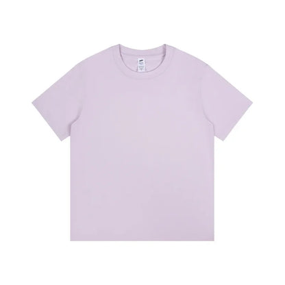 8.1Oz 230gsm Men's Pure Cotton T Shirts 2025 Summer New Oversizes Solid Color T-Shirts for Men and Women Customizable