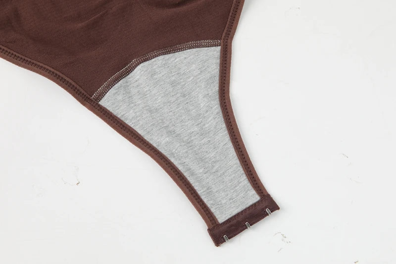 Women Seam-free Sleeveless V-Neck Bodysuit Shapewear Tummy Control Body Shaper Tank Top Red Blue