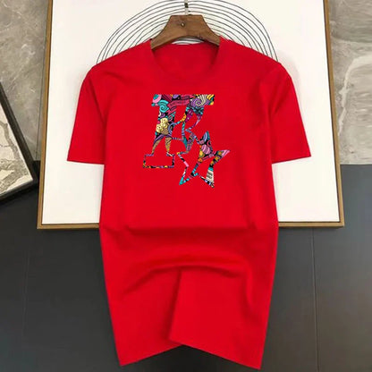 Men's and Women's New Star K Top Basic Cotton T-shirt Summer round neck fashionable casual short sleeves