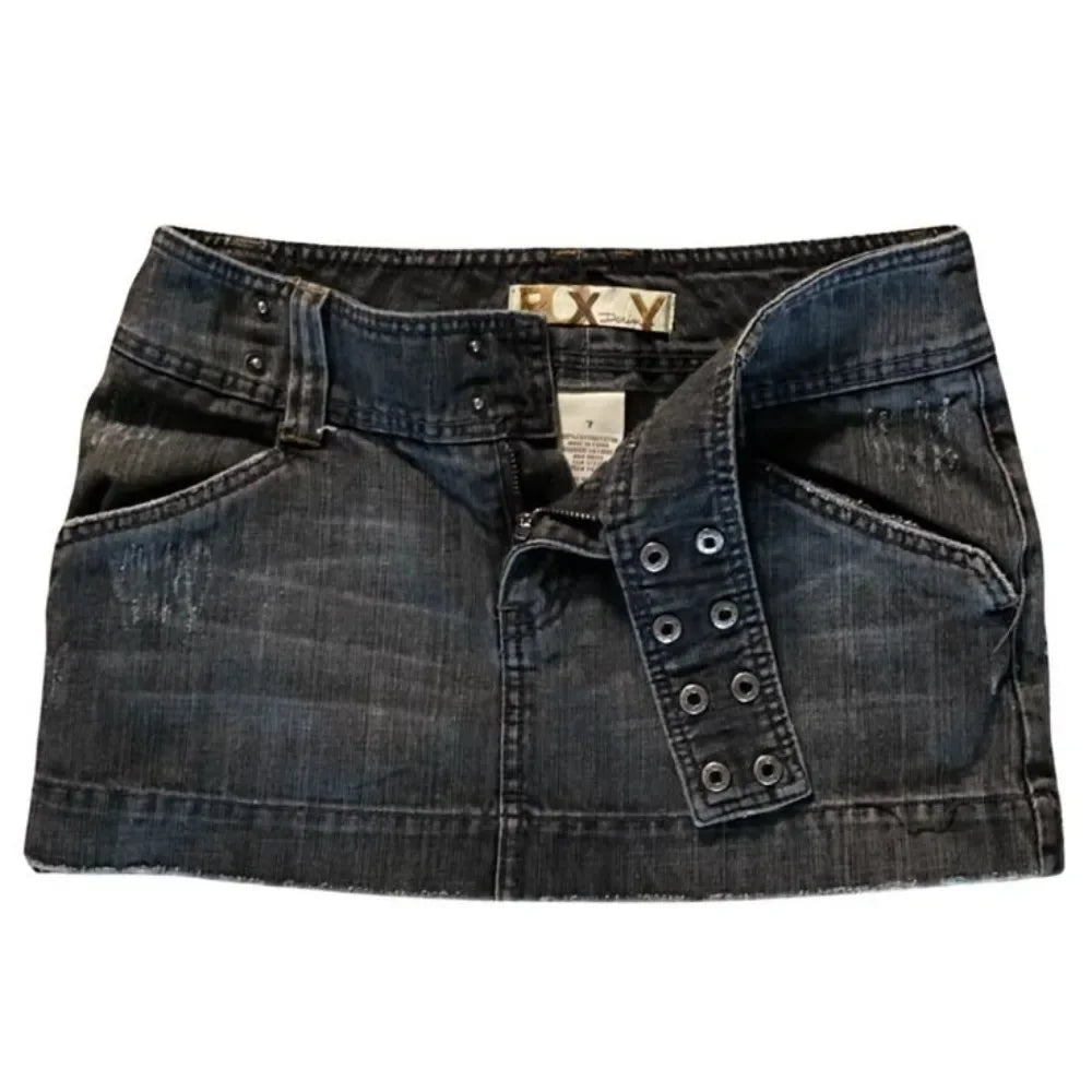 American Y2K Retro Graffiti British Flag Short Jeans Harajuku Women's Washed Denim Shorts Tight Low Waist Shorts