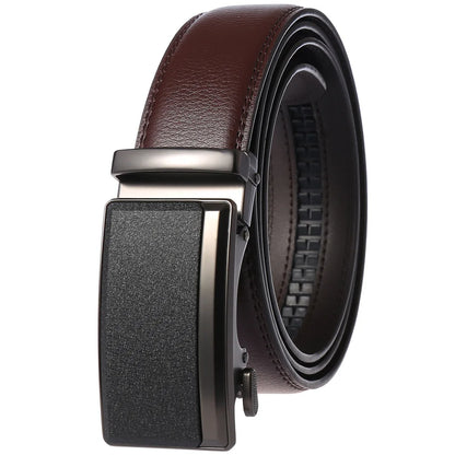 Men's Belt Genuine leather belt Man's high quality luxury business automatic belt Adjustable designer belt for men