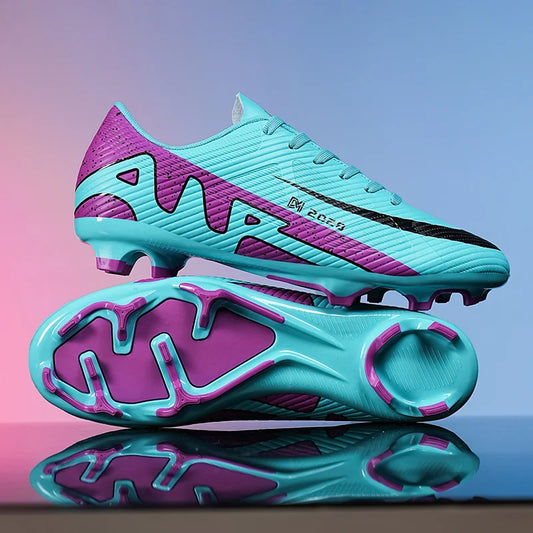 High Quality New Mens Soccer Shoes Society Ultralight Turf Soccer Cleats Kids Sneakers Training Football Boots Chuteira Campo