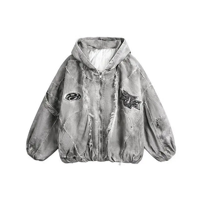 Autumn Winter New Men's Tide Original Design Techwear High Street Fashion Trend Vintage Jacket Chic Casual Coats Ins HK6132