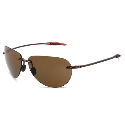 Sports Sunglasses for Men Women Tr90 Rimless Frame for Running Fishing Golf Surf Driving MJ8008
