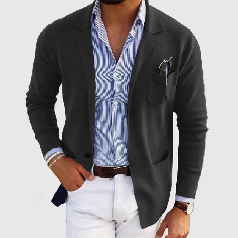 2026 New Men's Blazer Jackets Fashion Slim Fit Solid Single-breasted Suit Coats Business Casual Outerwear Wedding Suits for Men