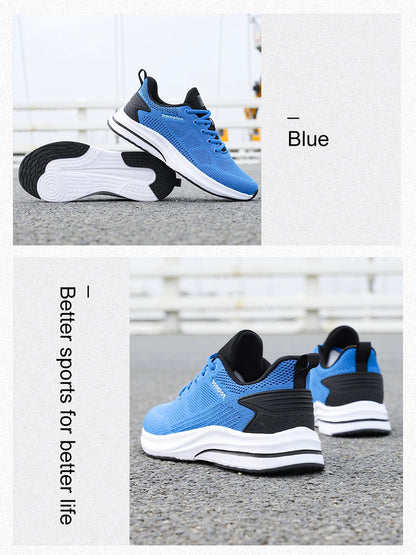 Men Running Shoes Brand Male Designer Mesh Casual Sneakers Lightweight Lace-Up New Male Outdoor Sports Tennis Shoe
