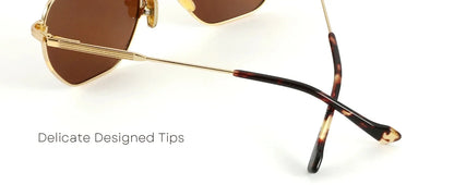 Trendy Polarized Prescription Sunglasses Hexagonal Progressive Sun Glasses For Men Women UV400 Protection Shades