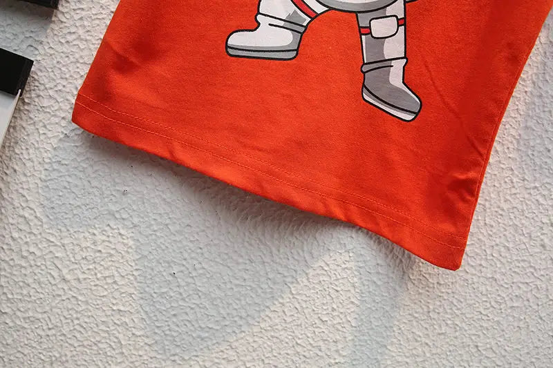 Summer Casual Children's Clothing Set Baby Boys Girls T-Shirt Short Pants 2pcs Suit Toddler Infant Coat for Kids 1-5 Years