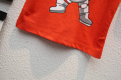 Summer Casual Children's Clothing Set Baby Boys Girls T-Shirt Short Pants 2pcs Suit Toddler Infant Coat for Kids 1-5 Years