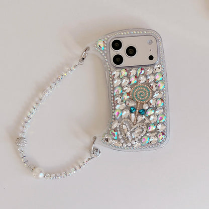 Rhinestone Hand bag Lollipop Design Phone Case For iPhone 17 Pro Max 16 15 14 13 Pro Max 15 14 16 Plus 17Air Fashion Trend Case