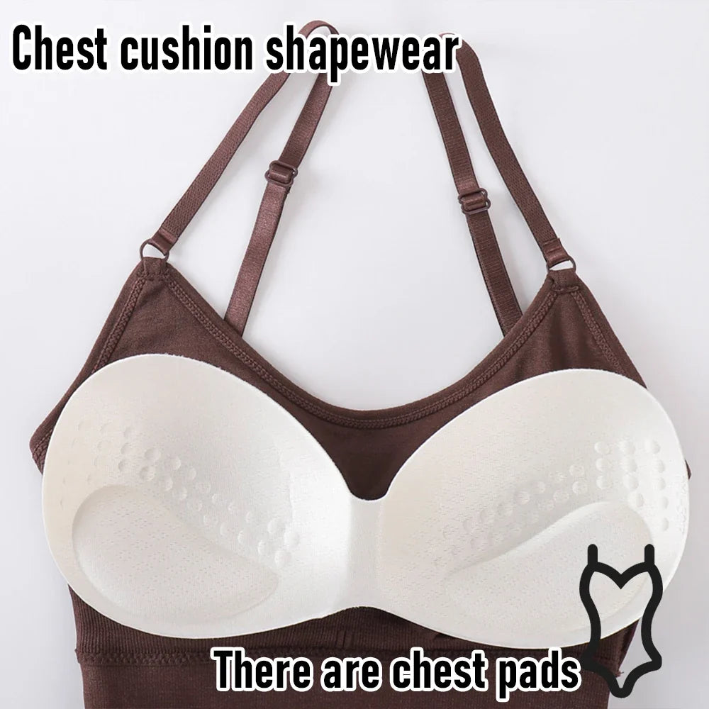 Shapewear Bodysuit for Tummy Control Women Hooks Crotch Body Shaper Stree Jumpsuit with Bras Abdomen Control