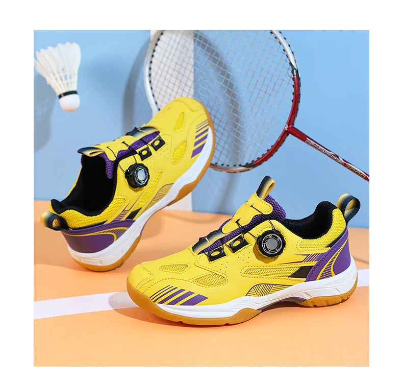 Table Tennis Shoes for Men and Women, Fashionable Badminton Shoes for Women, with Rotating Buckle, Breathable and Non-Slip, Badminton Shoes, Casual Sports Shoes, Breathable Mesh Running Shoes, 2026 Trendy New Models, Sizes 36