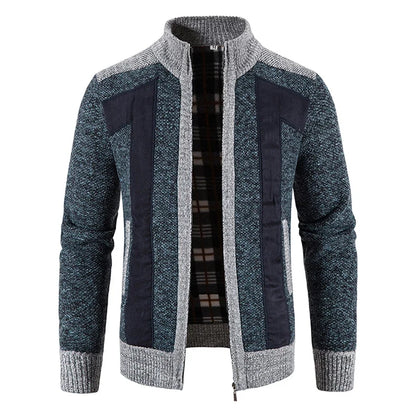 Autumn Spring Sweater Men's Cardigan Zip Up Turtleneck Jacket Y2K Sweatshirt Winter Hombre Cold Coat Knitted Jumper Sweatercoat