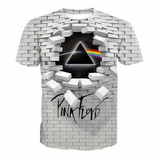 Men's 3D printed T-shirt, oversized loose fitting clothing for men, retro fashionable short sleeved top, fun and affordable roun