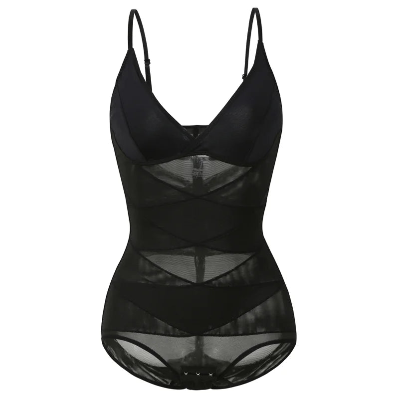 Women Butt Lifter Mesh Bodysuit Shapewear Waist Trainer Body Shaper Belly Slimming Sheath Push Up Underwear Reduce Abdomen