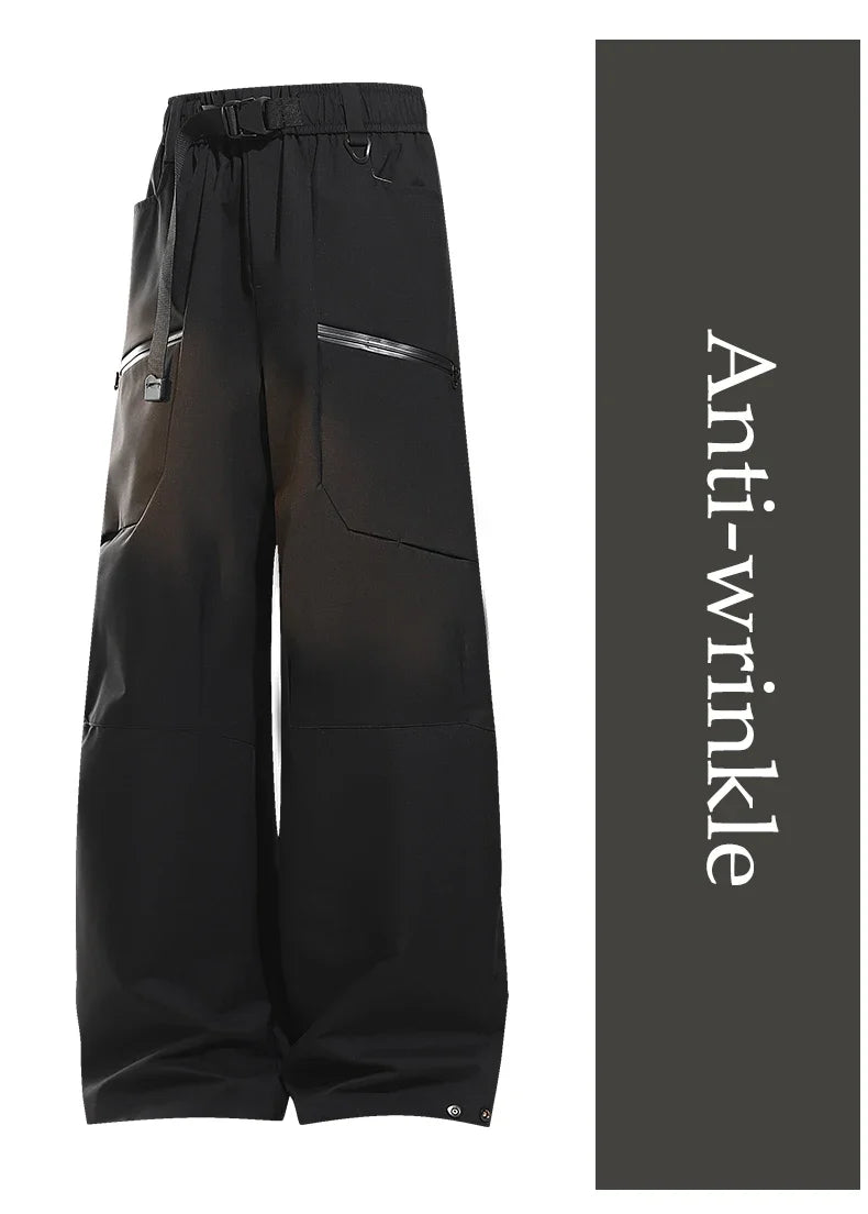 Autumn Hiking Pants Male With Belt Outdoor Waterproof Windproof Camping Trousers Spring Women Wear-Resistant Mountaineering Pant