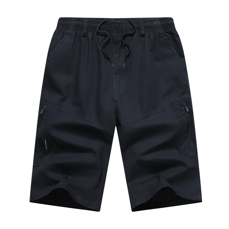 Mens Summer Cargo Shorts Light Weight Casual Sports Short Pants Cotton Hiking Running Jogger Shorts Elastic Waist