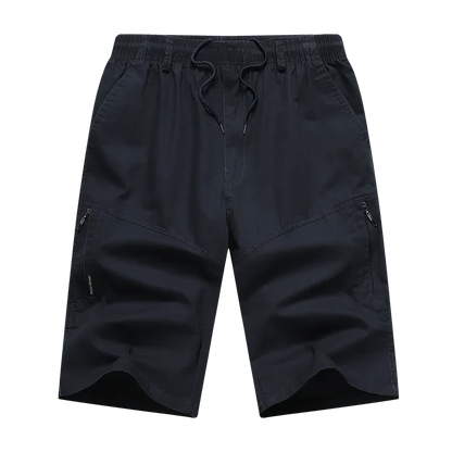 Mens Summer Cargo Shorts Light Weight Casual Sports Short Pants Cotton Hiking Running Jogger Shorts Elastic Waist