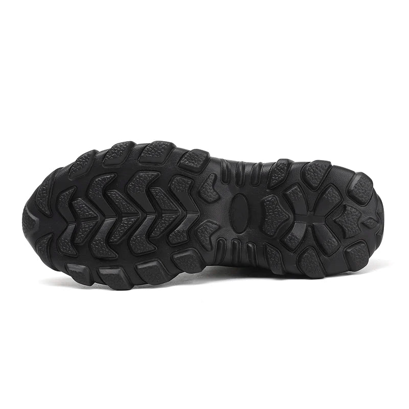 Men Running Shoes Men Sneakers Anti-slip Handmade Leather Casual Ankle Boots Breathable Men's Walking Lace Up Lightweigh Boots
