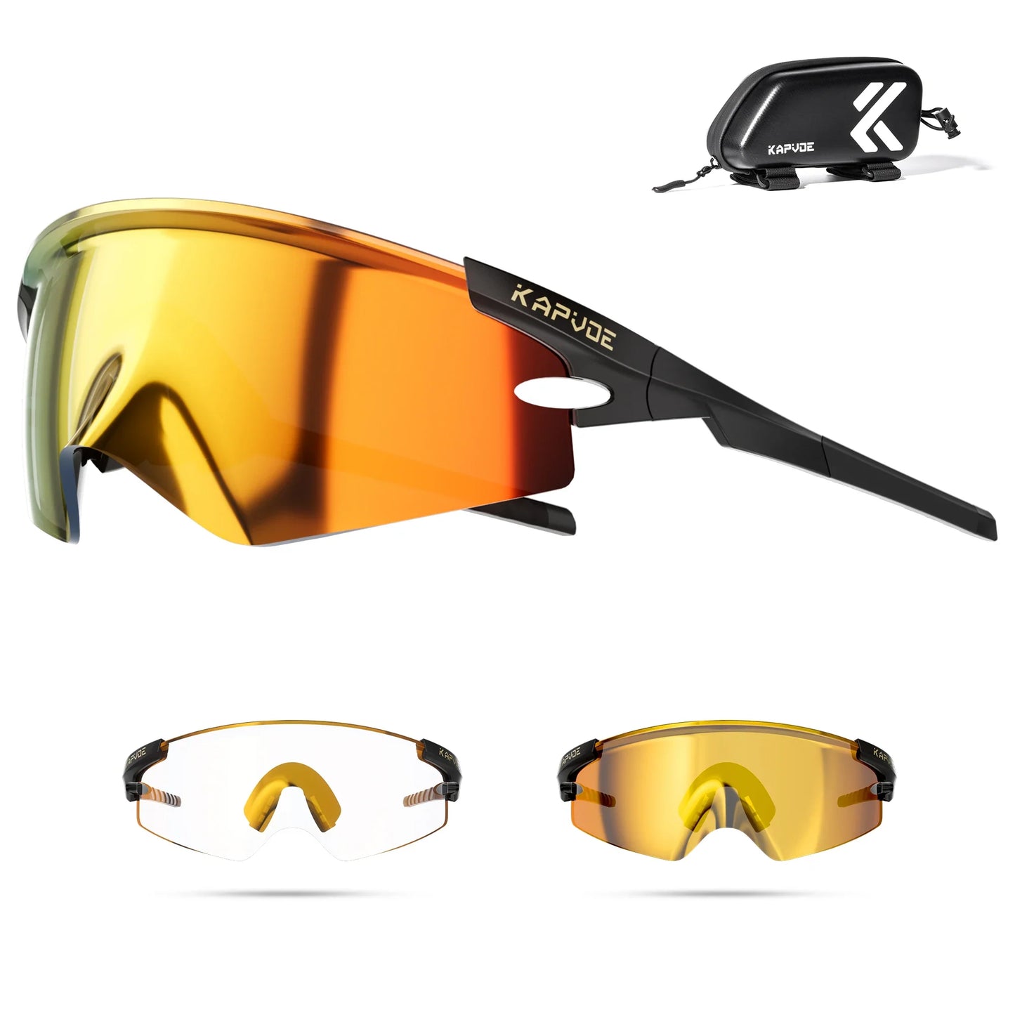 Red Photochromic Cycling Glasses UV400 Men Women Cycling Sunglasses Road Bicycle Goggle MTB Cycling Eyewear