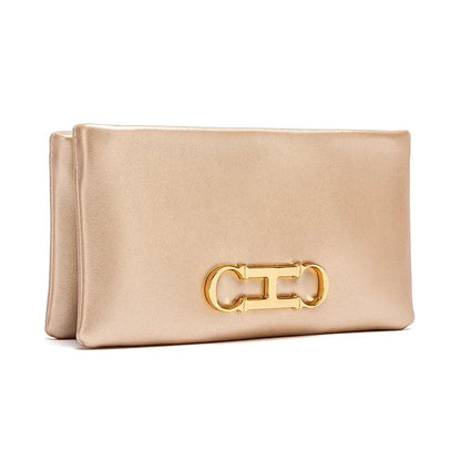 Retro and Versatile Solid-color Fashion New Women's Rectangular Clutch Minimalist Classic Letter-style Cardholder