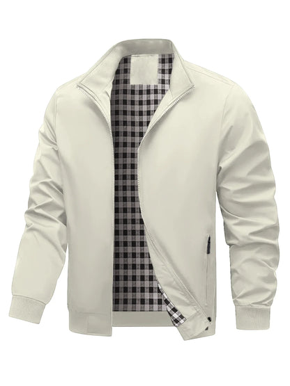 Plus-Size Jackets, Trendy Men's College-Style Jackets, Fashionable Plus-Size Men's Casual Outerwear for Spring and Autumn