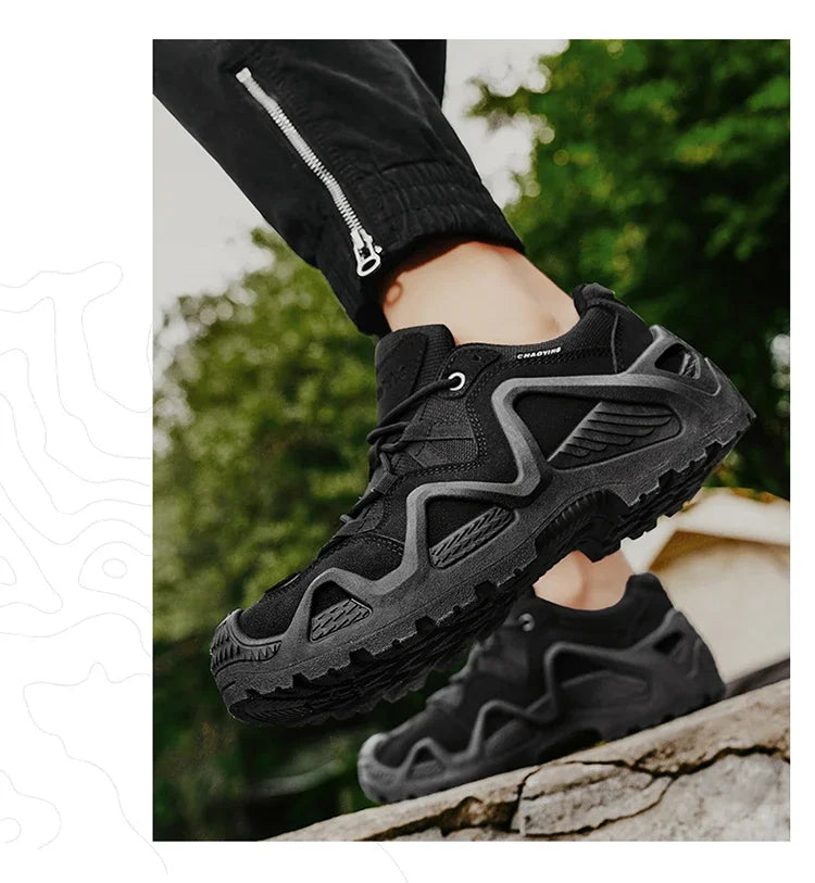 Big Size 46 Trekking Hiking Shoes Men Casual Sport Shoes Mesh Sneakers Outdoor Wear-resistant Climbing Hunting Sneaker