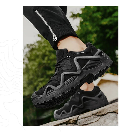 Big Size 46 Trekking Hiking Shoes Men Casual Sport Shoes Mesh Sneakers Outdoor Wear-resistant Climbing Hunting Sneaker