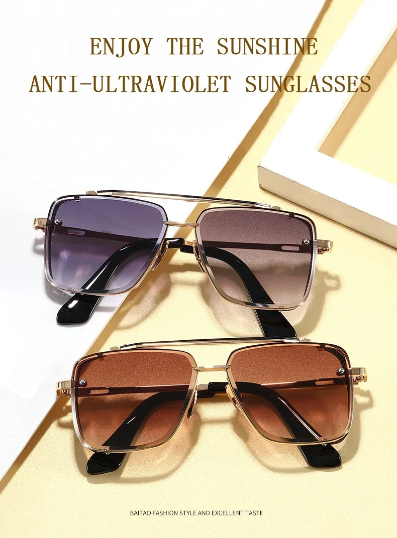 Square Punk Sunglasses For Men Vintage Steampunk Sunglasses Women Trendy Retro Luxe Fashion Glasses Gafas De Sol Hombre Oculos