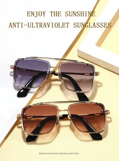 Square Punk Sunglasses For Men Vintage Steampunk Sunglasses Women Trendy Retro Luxe Fashion Glasses Gafas De Sol Hombre Oculos